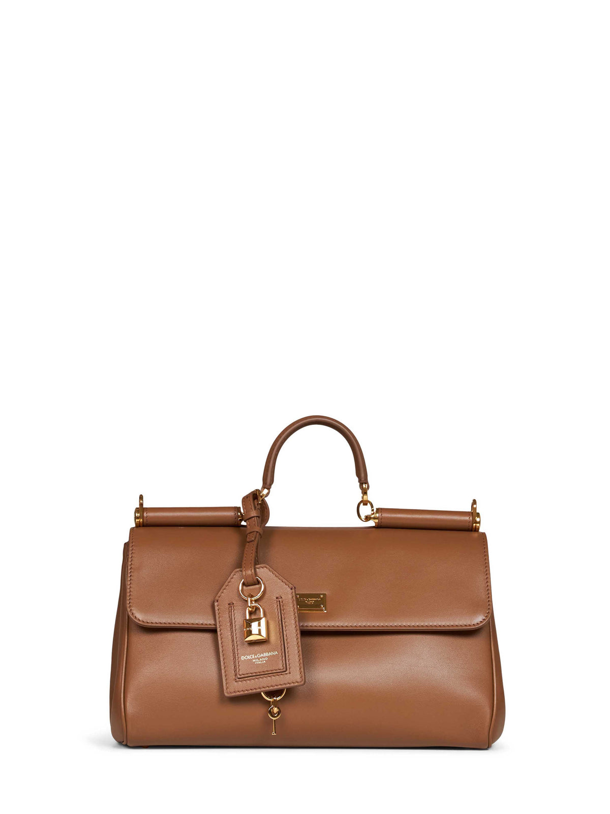Dolce & Gabbana Women Caramel My Sicily Medium Handbag DOLCE & GABBANA