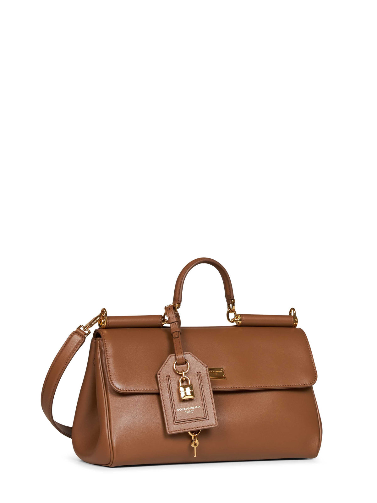 Dolce & Gabbana Women Caramel My Sicily Medium Handbag DOLCE & GABBANA