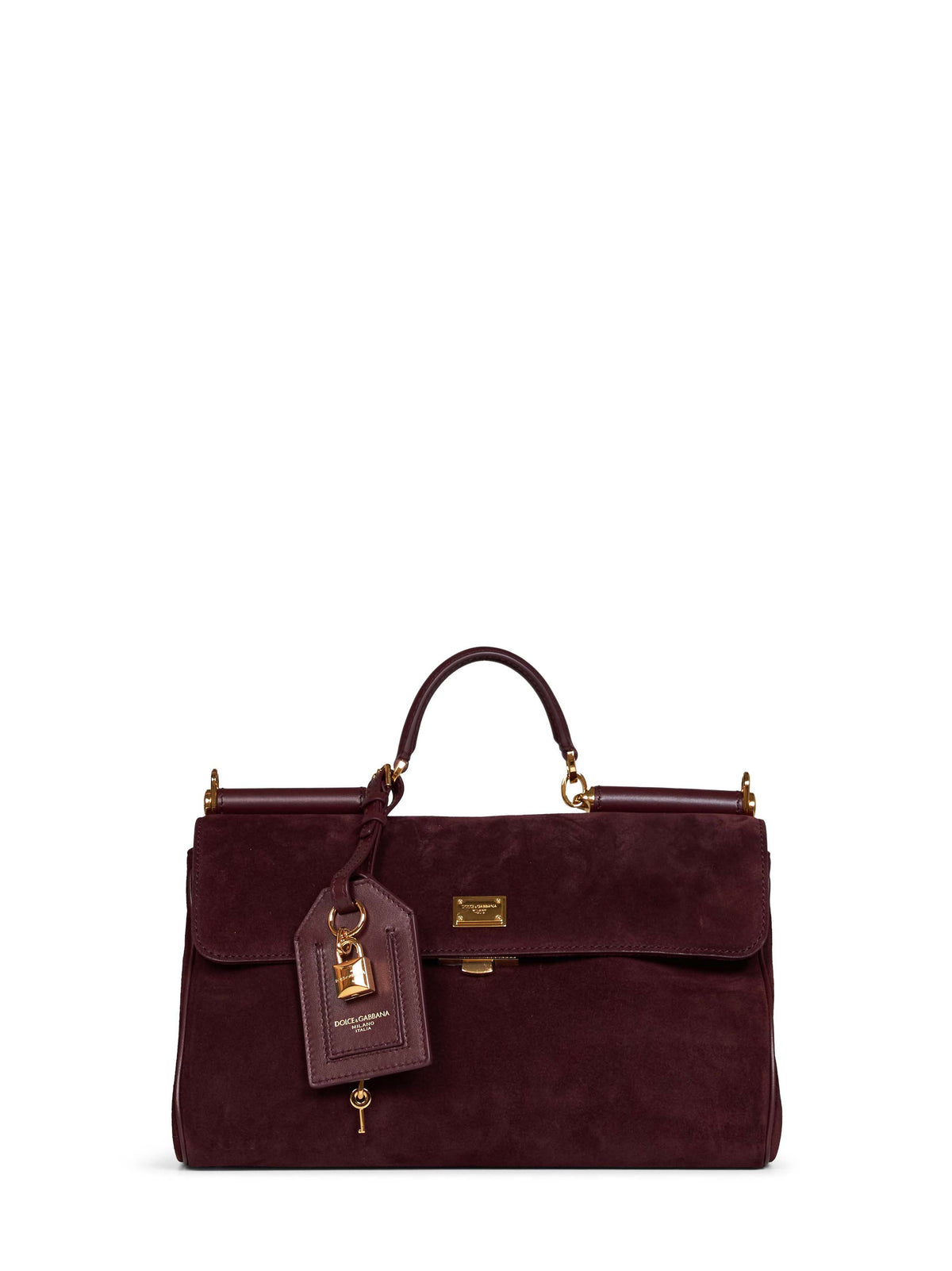Dolce & Gabbana Women Burgundy My Sicily Medium Handbag DOLCE & GABBANA