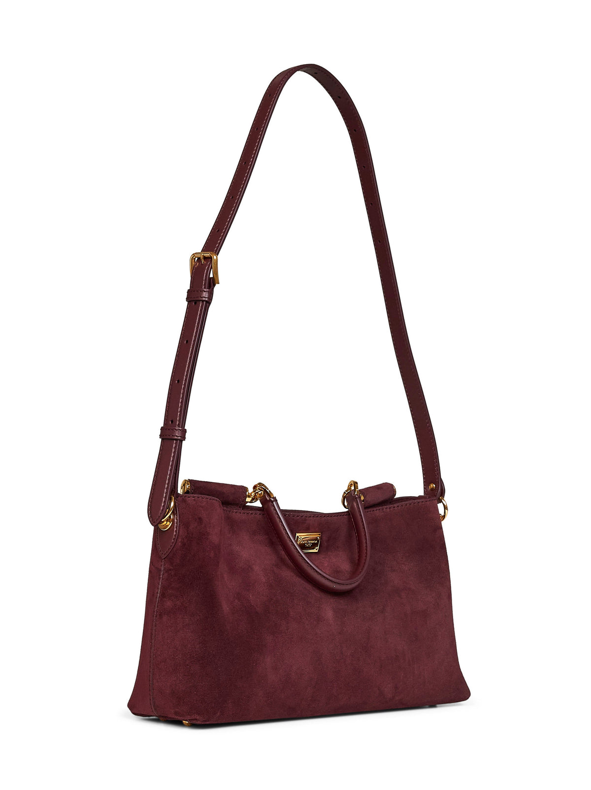 Dolce & Gabbana Women Burgundy Vittoria Medium Handbag With Shoulder Strap DOLCE & GABBANA