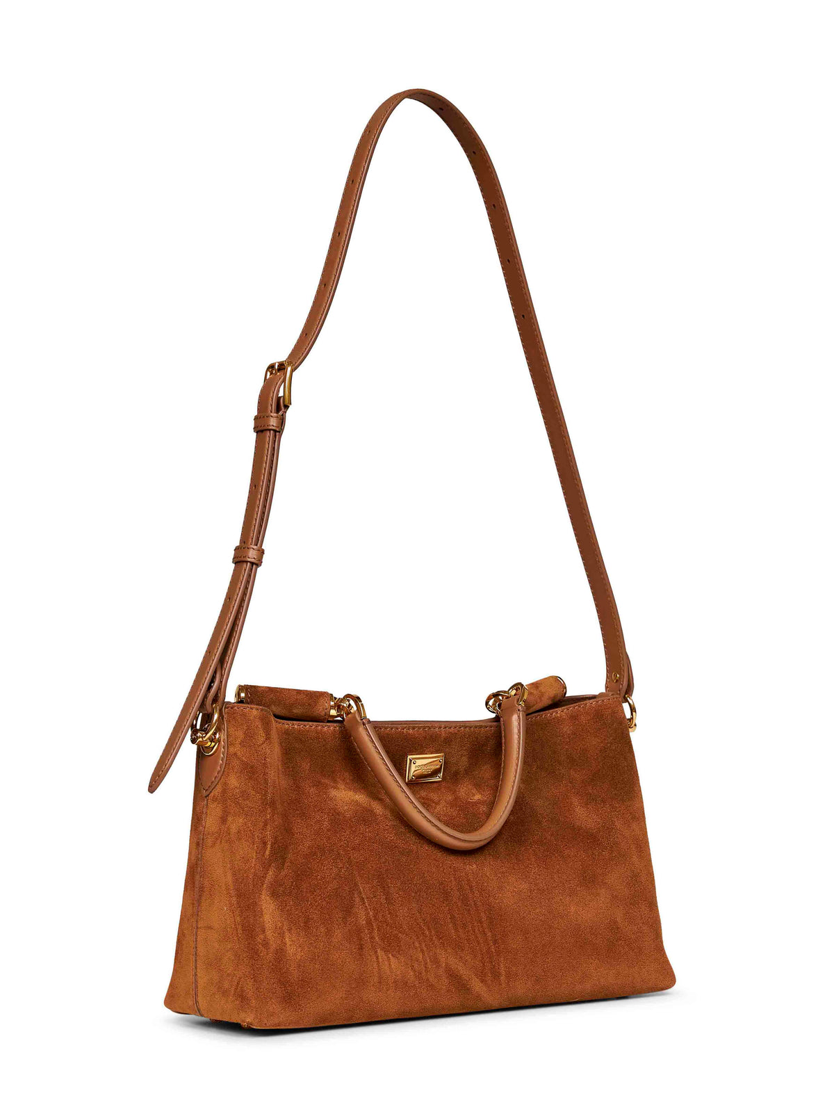 Dolce & Gabbana Women Camel Vittoria Medium Handbag With Shoulder Strap DOLCE & GABBANA