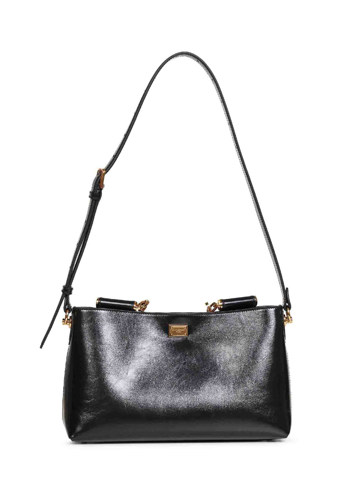 Dolce & Gabbana Women Black Vittoria Medium Handbag With Shoulder Strap DOLCE & GABBANA