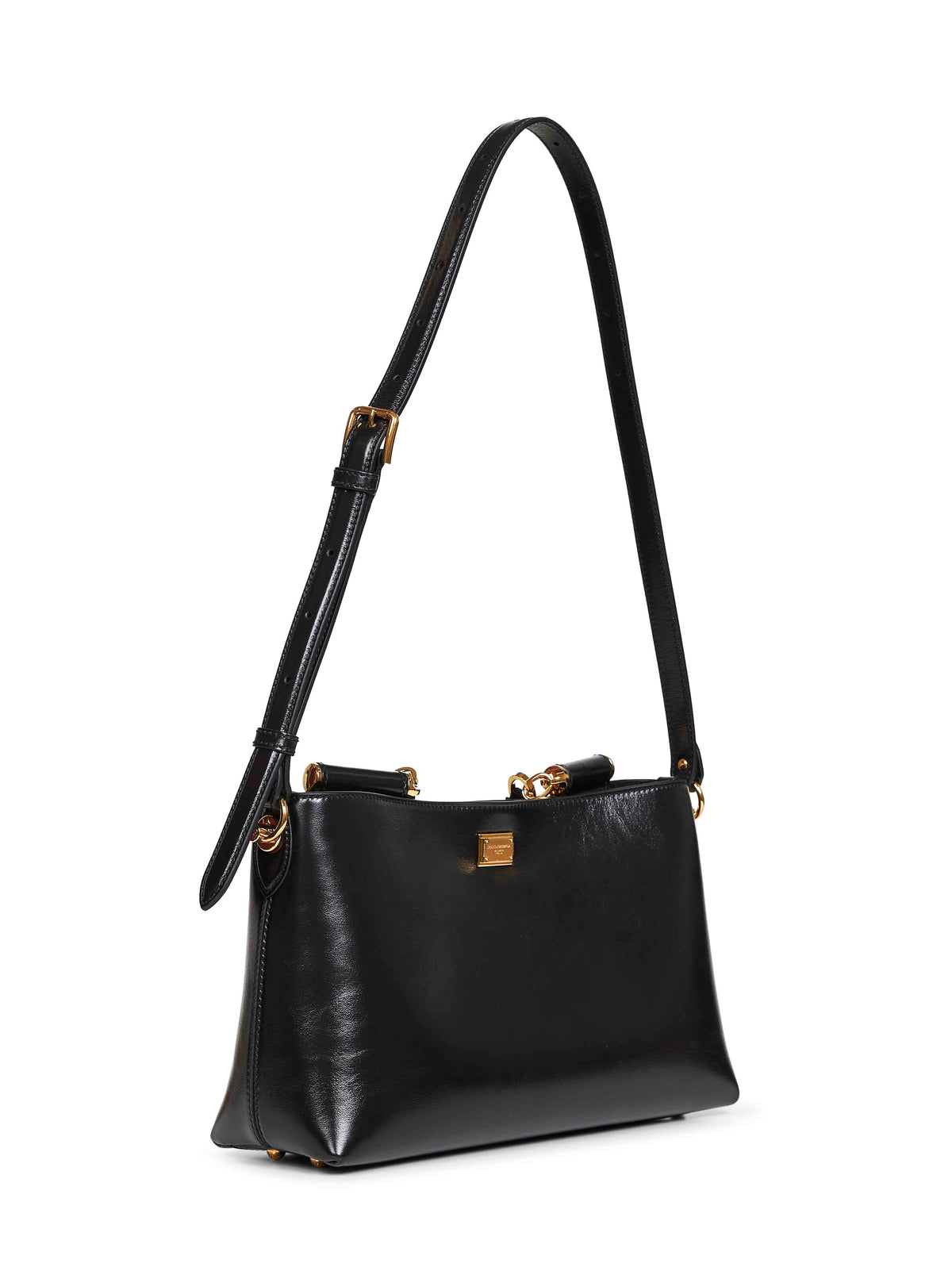 Dolce & Gabbana Women Black Vittoria Medium Handbag With Shoulder Strap DOLCE & GABBANA
