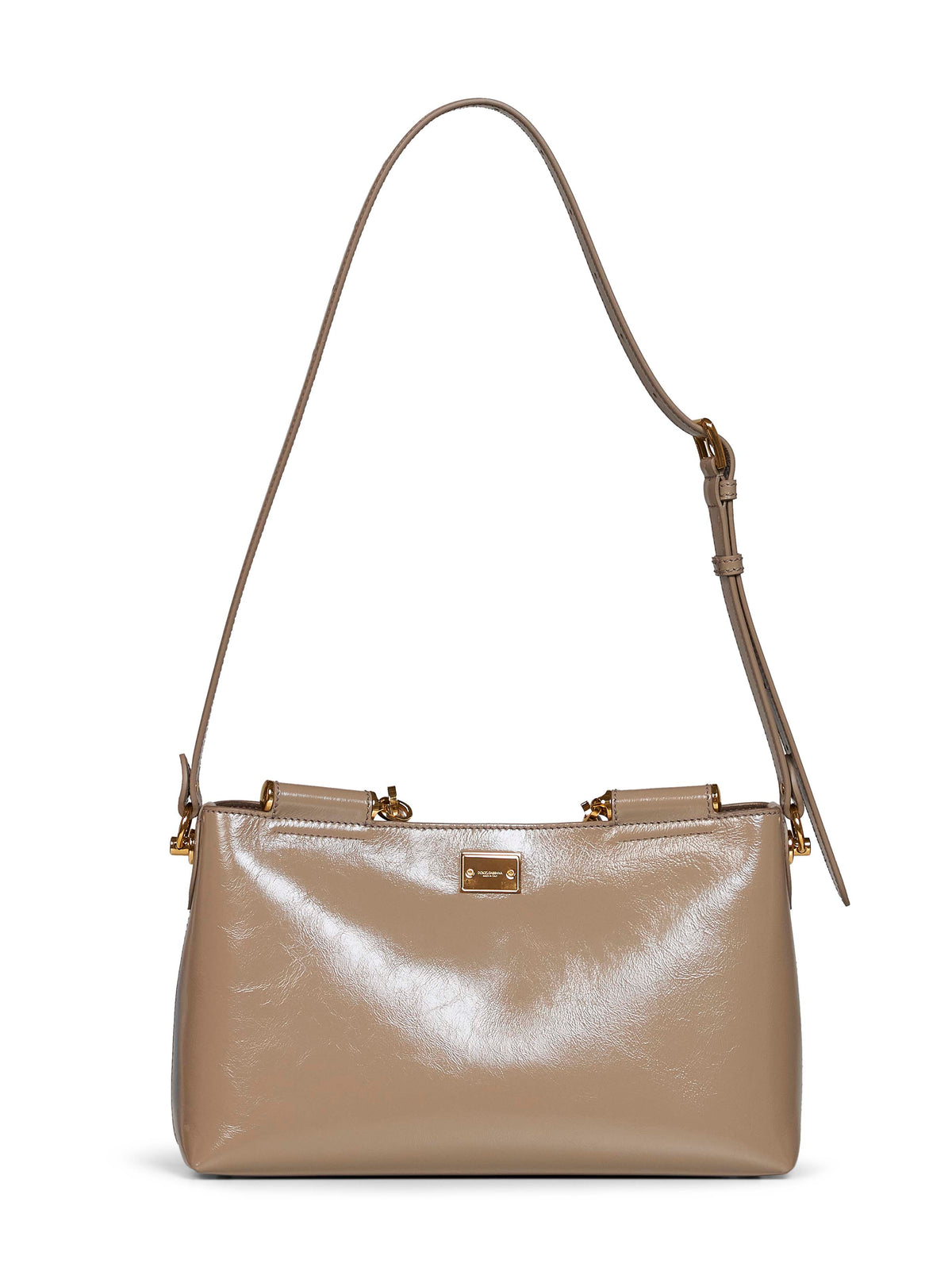 Dolce & Gabbana Women Taupe Vittoria Medium Handbag With Shoulder Strap DOLCE & GABBANA