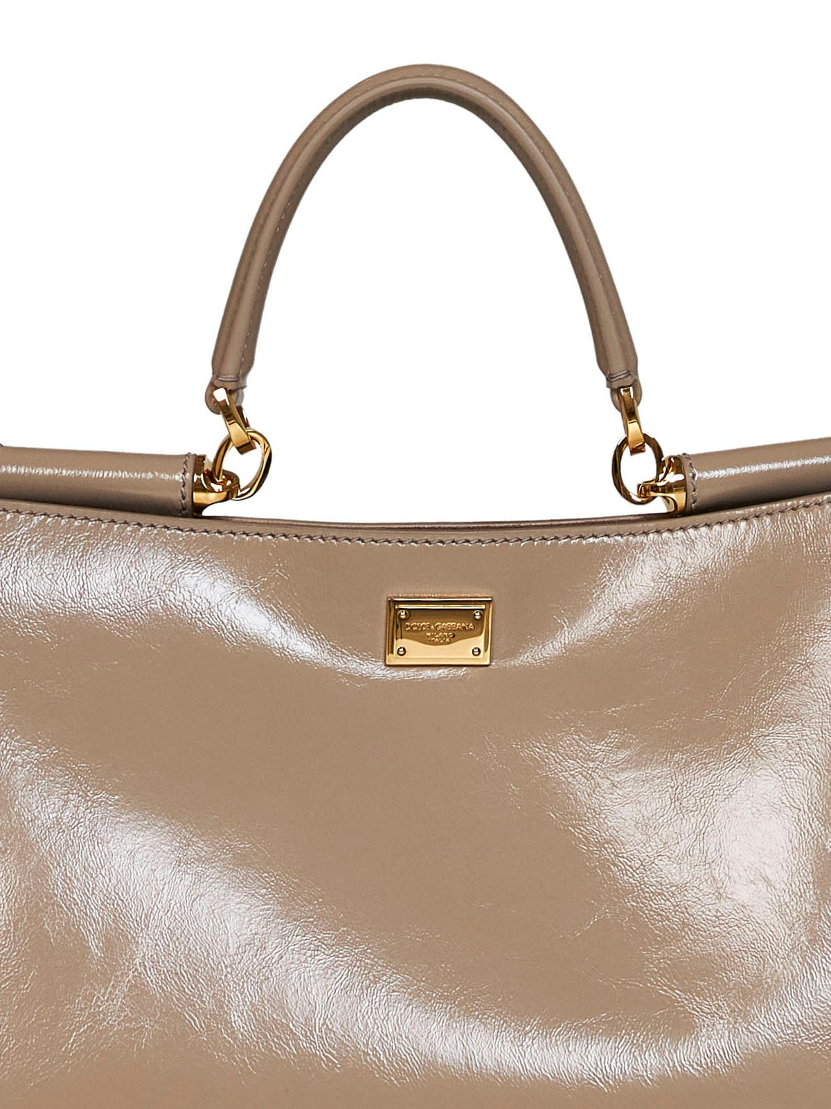 Dolce & Gabbana Women Taupe Vittoria Medium Handbag With Shoulder Strap DOLCE & GABBANA