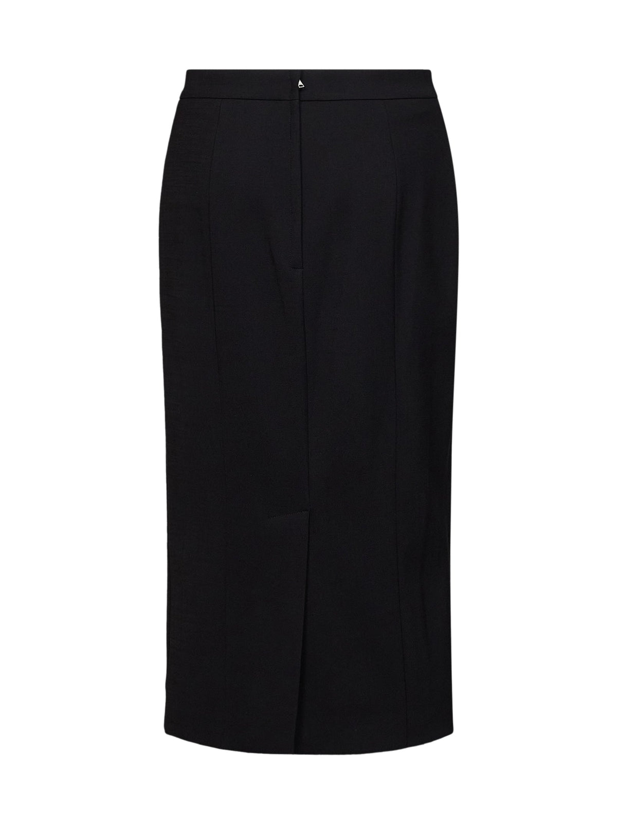 Dolce & Gabbana Women Black Stretch Wool Midi Pencil Skirt DOLCE & GABBANA