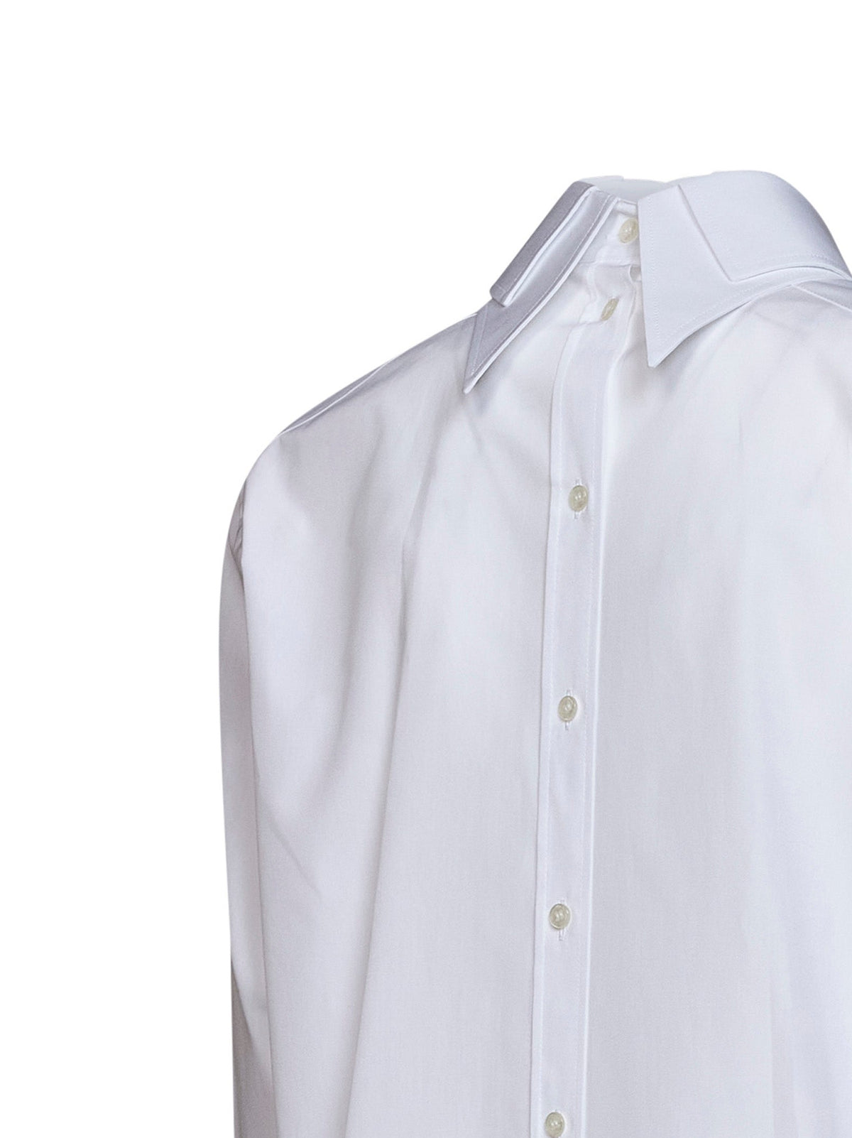 Dolce & Gabbana Women White Cotton Poplin Shirt With Double Collar DOLCE & GABBANA