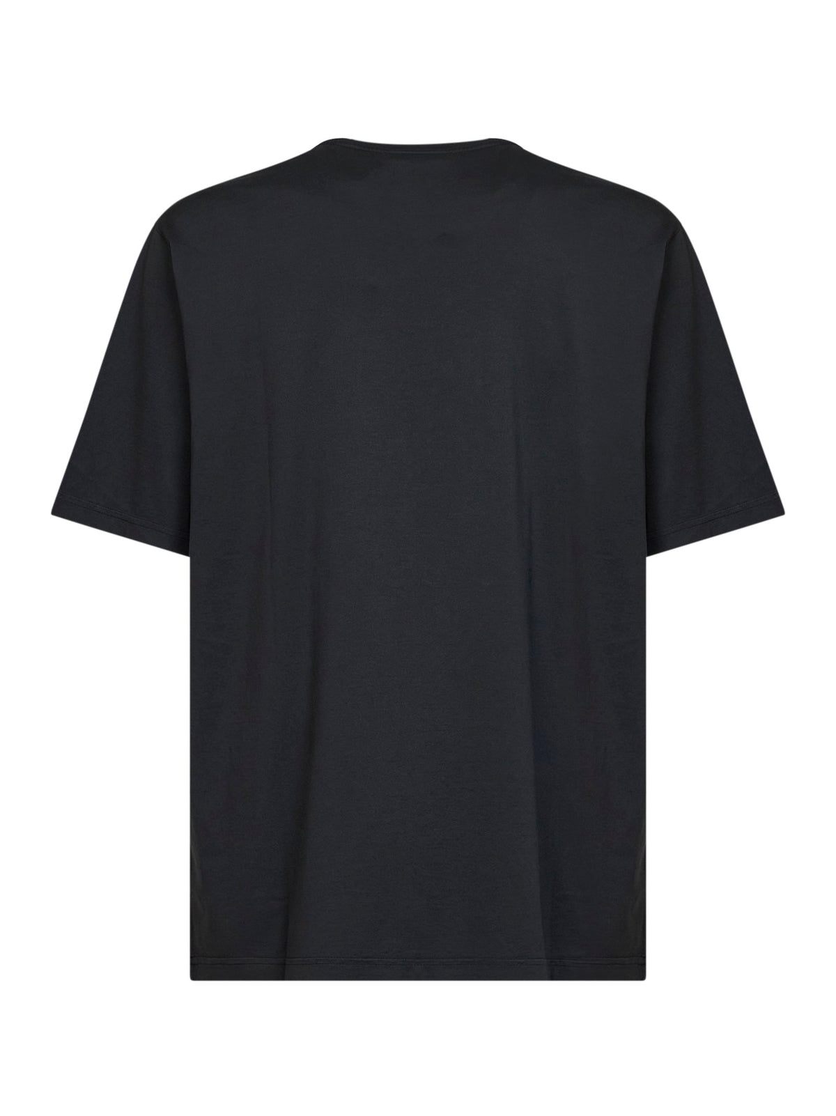 Dolce & Gabbana Men Black Cotton Logo-Printed T-Shirt DOLCE & GABBANA