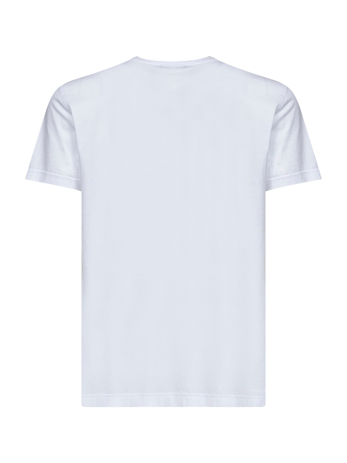 Dolce & Gabbana Men White Cotton Jersey T-Shirt With Logo Label DOLCE & GABBANA