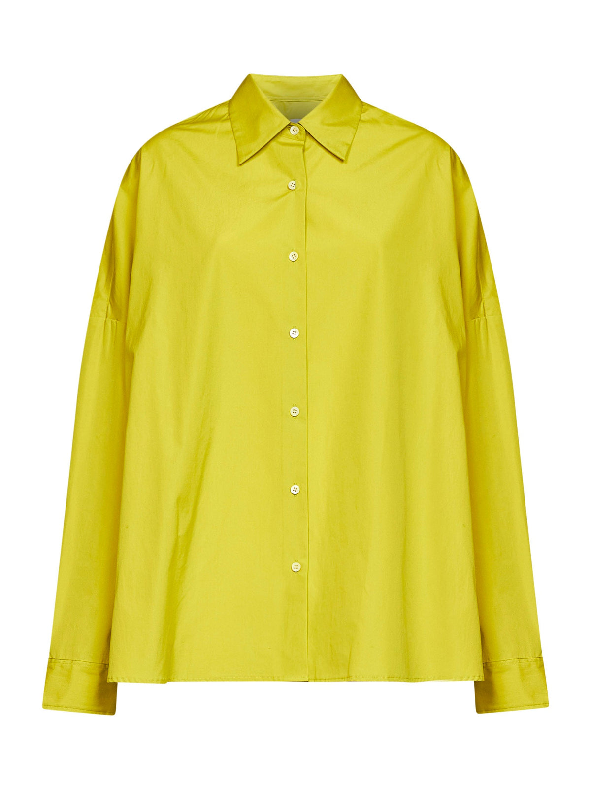 Dries Van Noten Women Lime Poplin Casia Cocoon Shirt DRIES VAN NOTEN