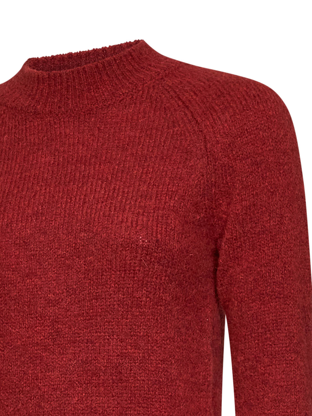 Dries Van Noten Women Brique Alpaca-Blend Texas Crewneck Sweater DRIES VAN NOTEN