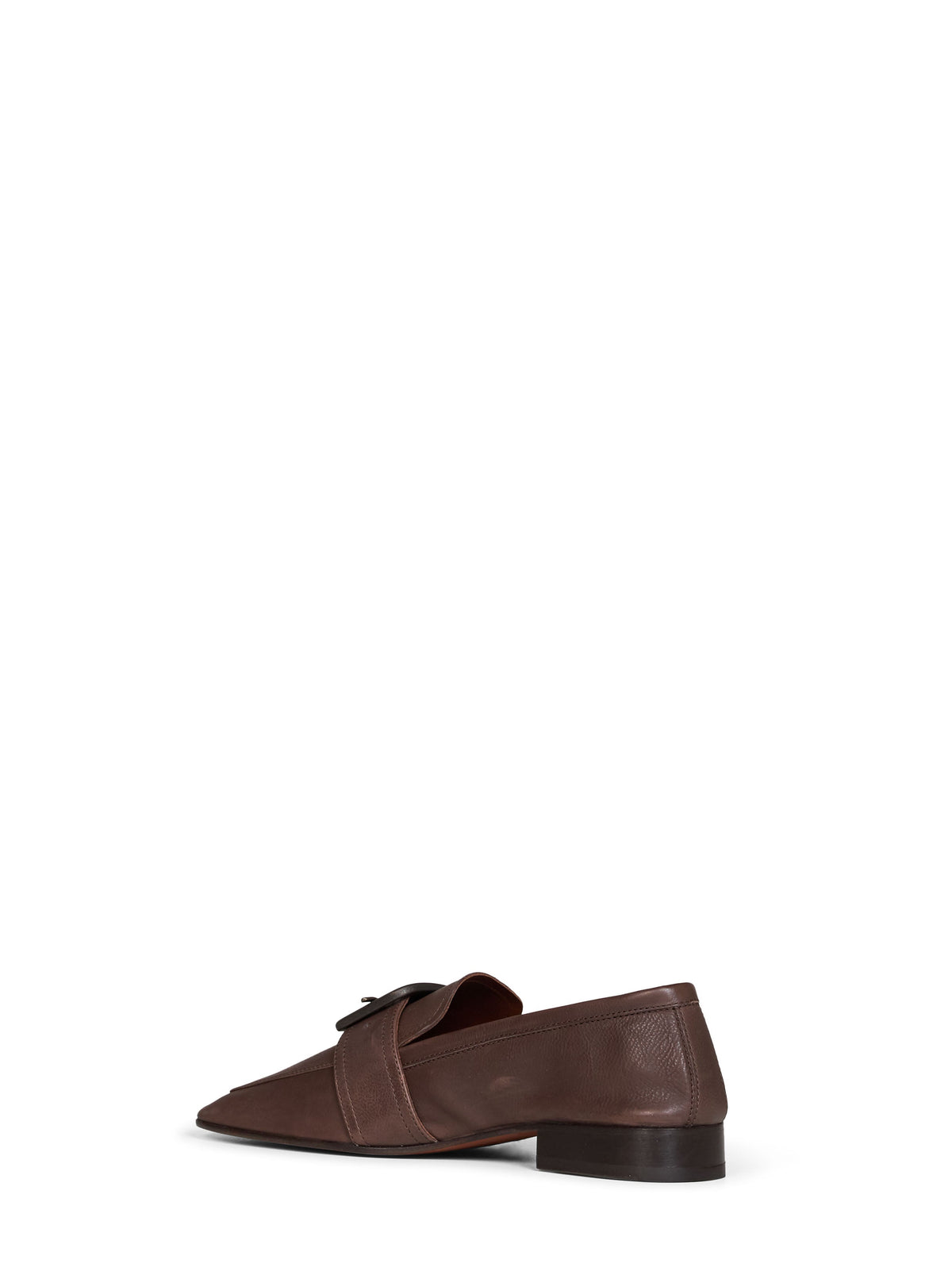 Dries Van Noten Women Brown Natural-Grain Leather Loafers DRIES VAN NOTEN