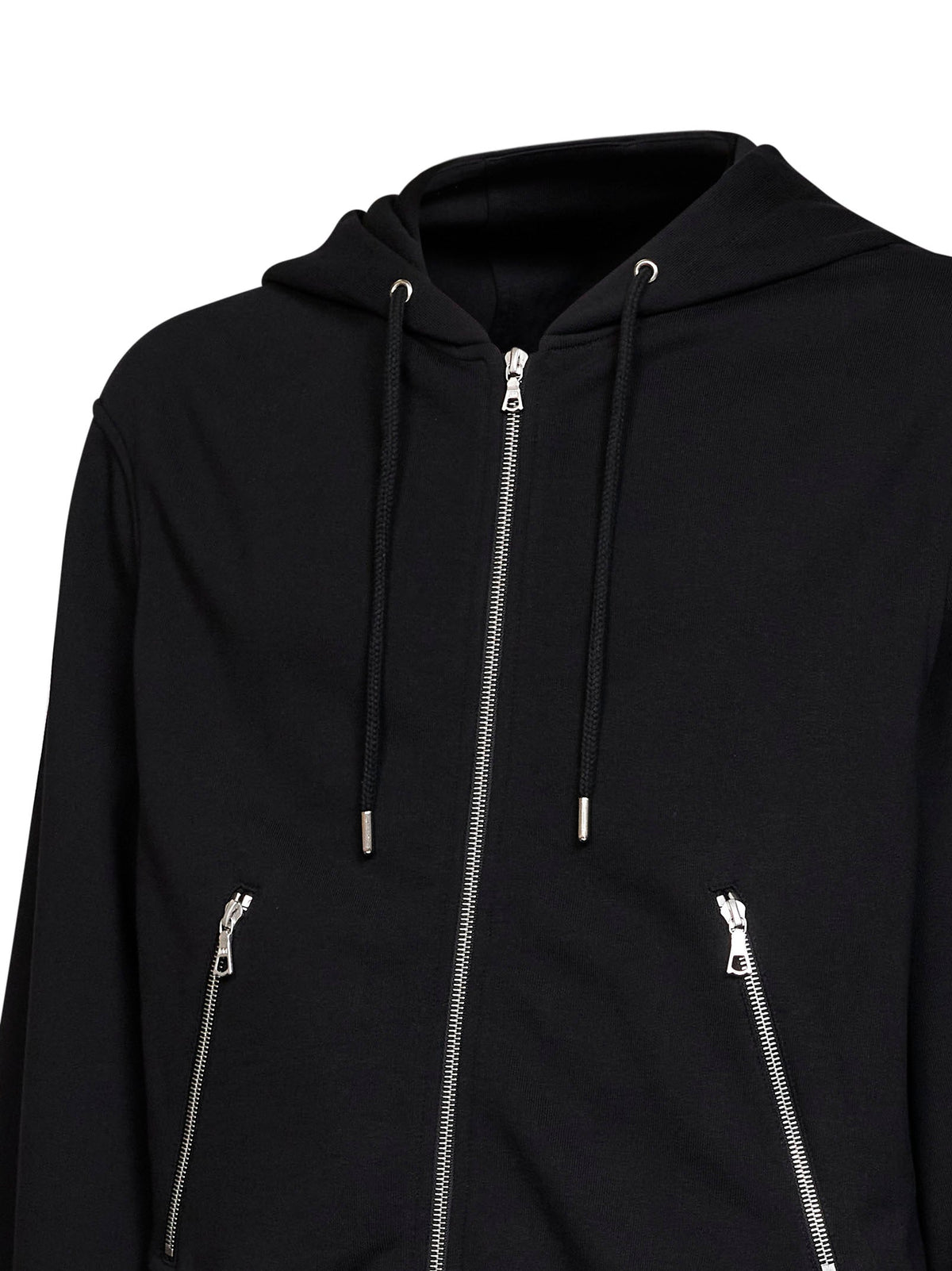 Dries Van Noten Men Black Wool Harrino Zip-Up Hoodie DRIES VAN NOTEN