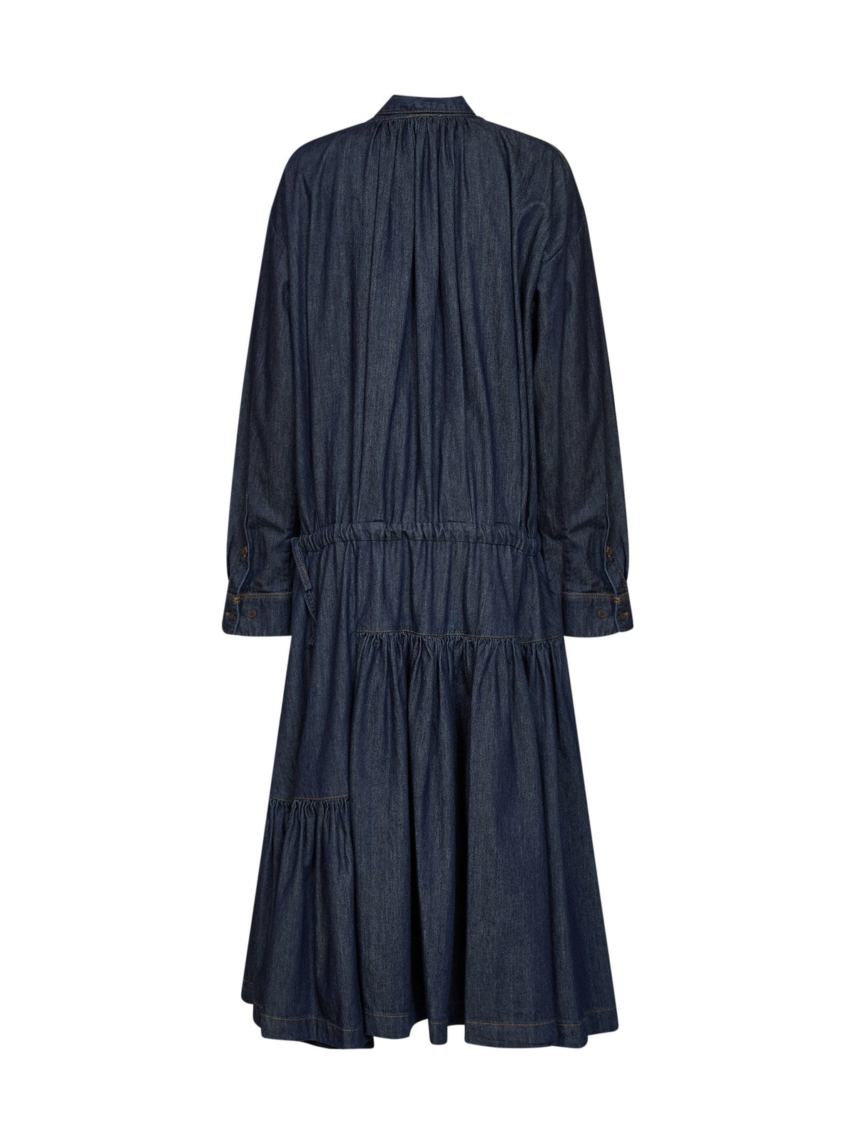 Dries Van Noten Women Indigo Cotton Denim Denvy Midi Dress DRIES VAN NOTEN