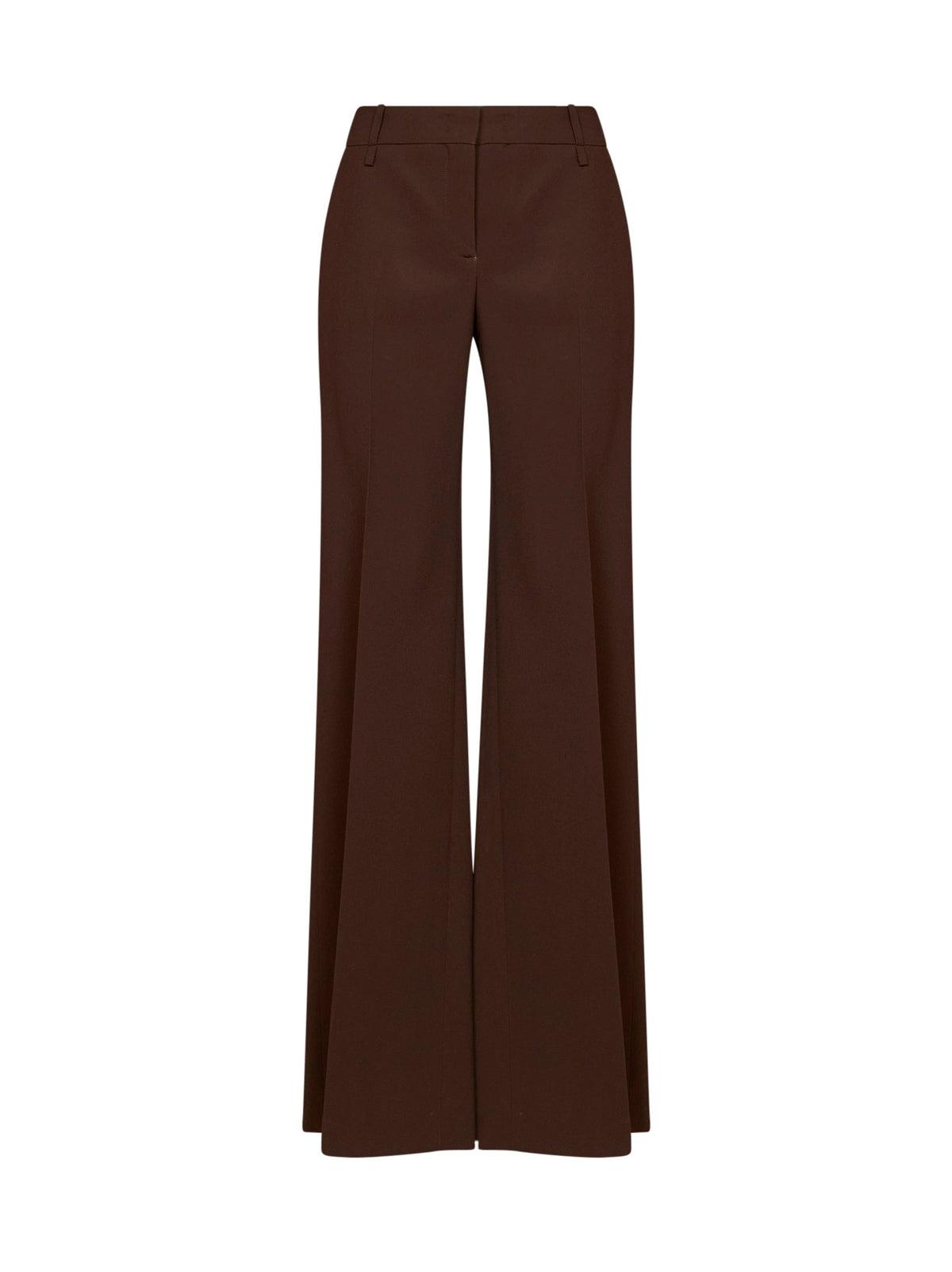 Ermanno Scervino Women Chestnut Interlock Bootcut Trousers ERMANO SCERVINO
