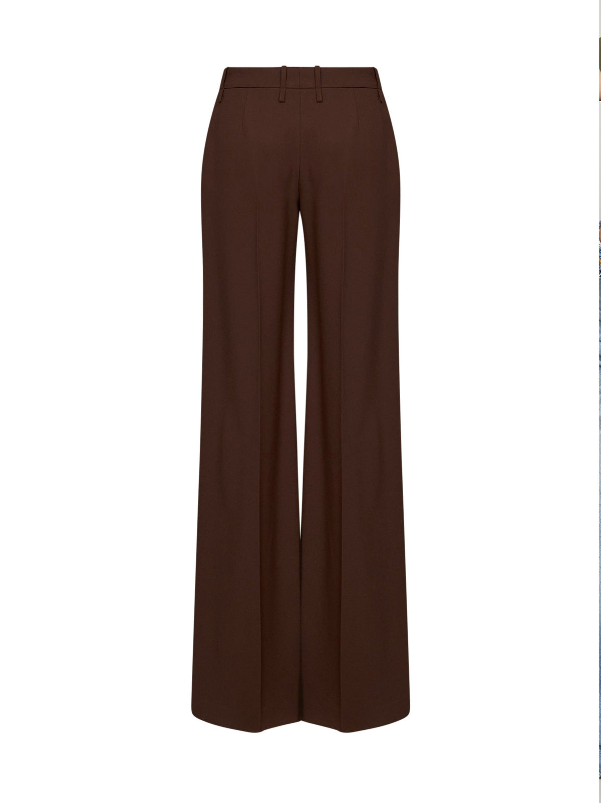 Ermanno Scervino Women Chestnut Interlock Bootcut Trousers ERMANO SCERVINO
