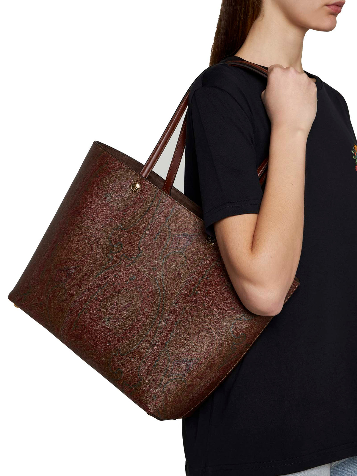 Etro Women Paisley Jacquard Medium Tote Bag ETRO