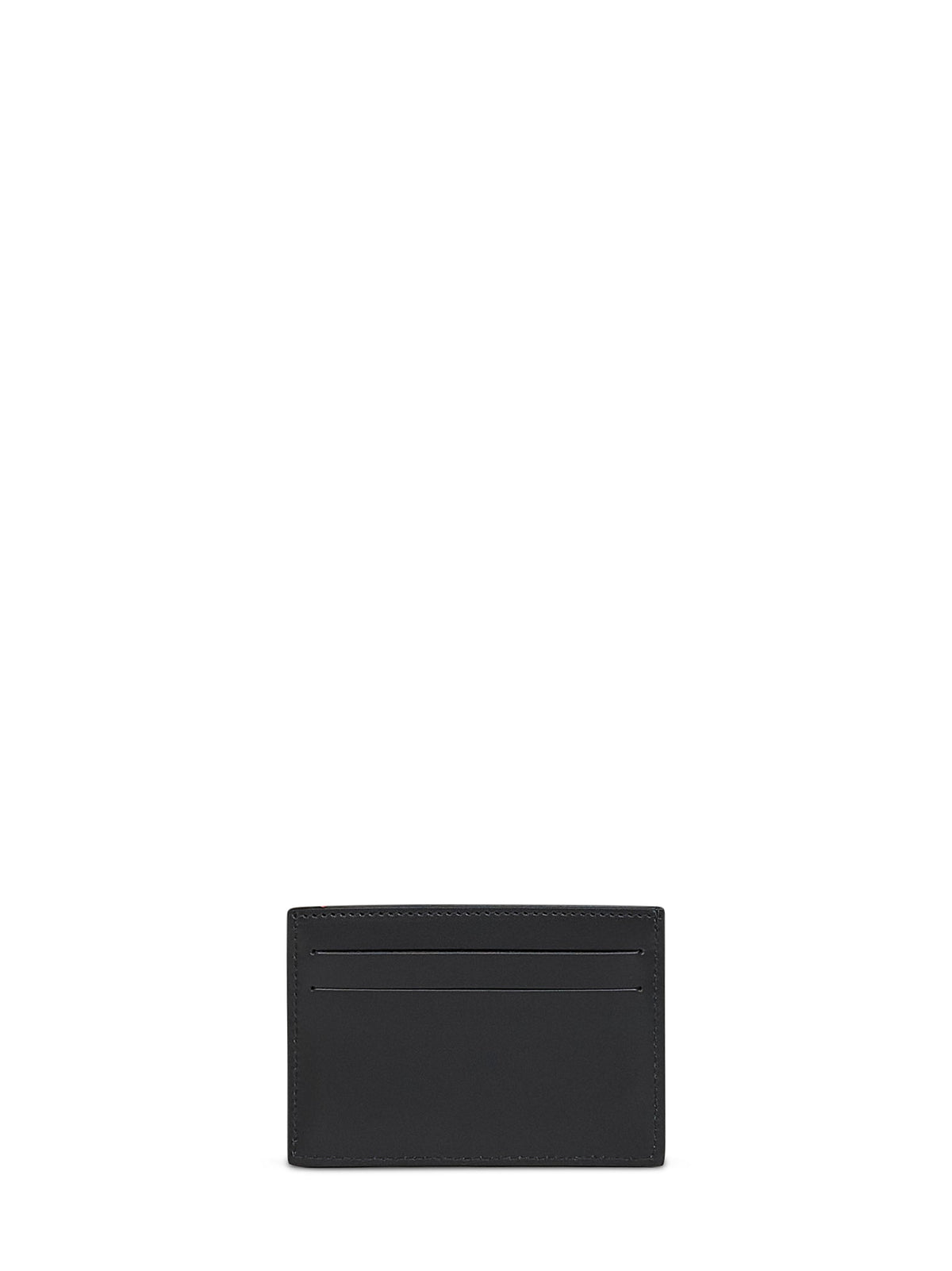 Fendi Men Black Slim Squared Ff Card Holder FENDI