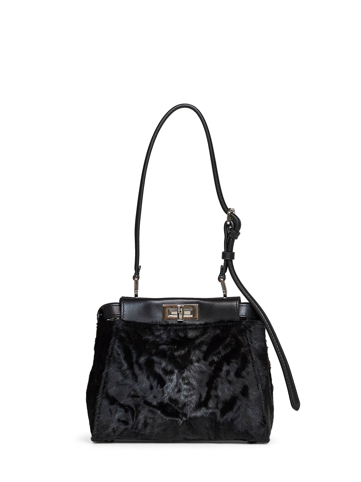 Fendi Women Black My Peekaboo Xs Crossbody Bag FENDI