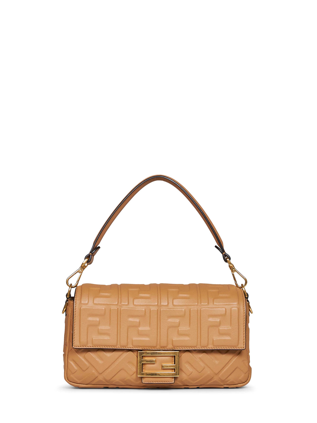 Fendi Women Beige Baguette Shoulder Bag FENDI