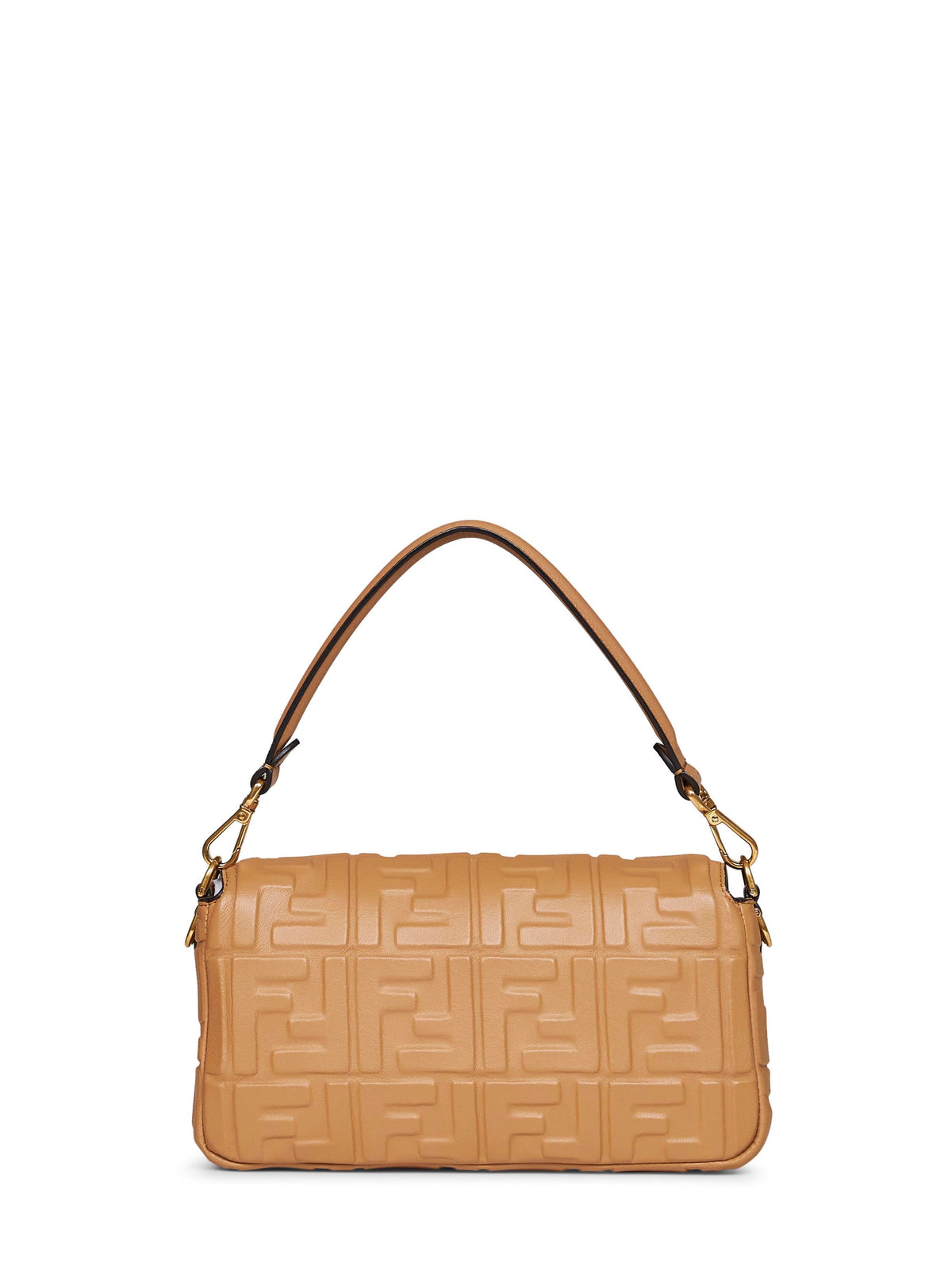 Fendi Women Beige Baguette Shoulder Bag FENDI