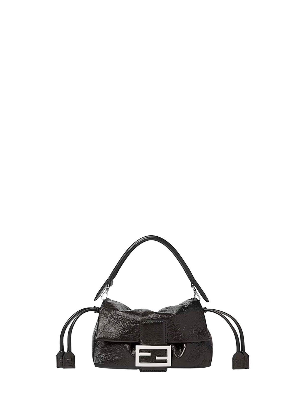 Fendi Women Black Baguette Soft Small Minibag FENDI