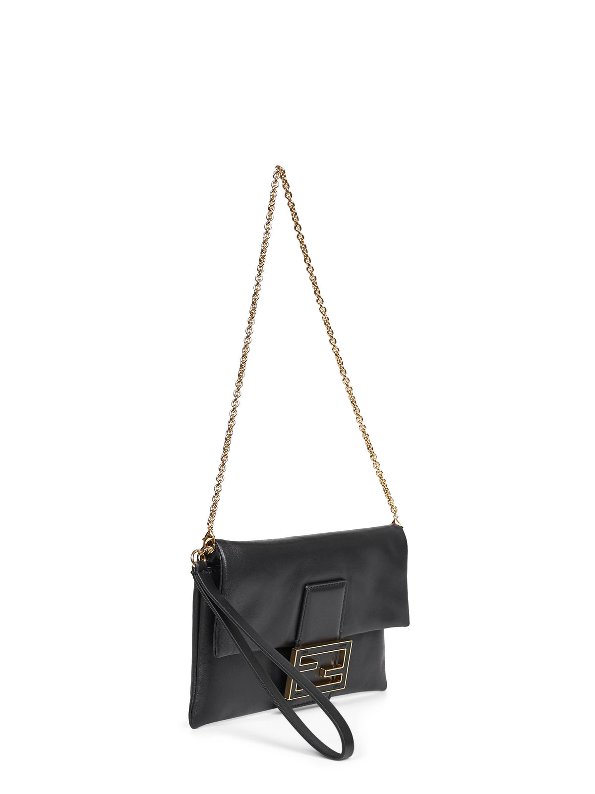 Fendi Women Black Mamma Baguette Pouch Clutch FENDI