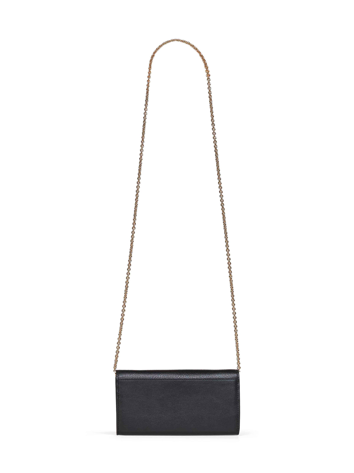 Fendi Women Black Continental With Chain Ff Wallet On Chain FENDI