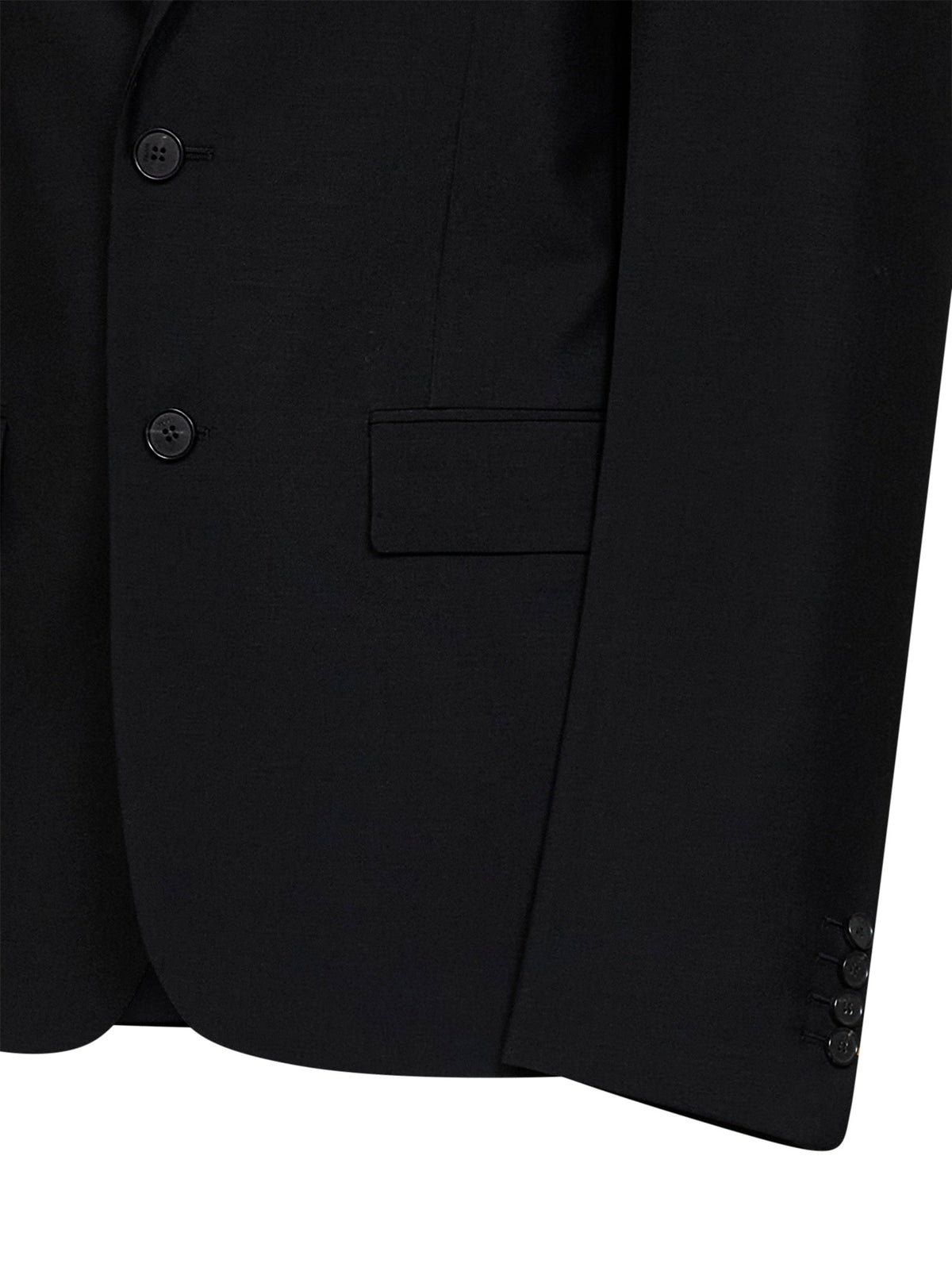 Fendi Women Black Kid Mohair Single-Breasted Blazer FENDI