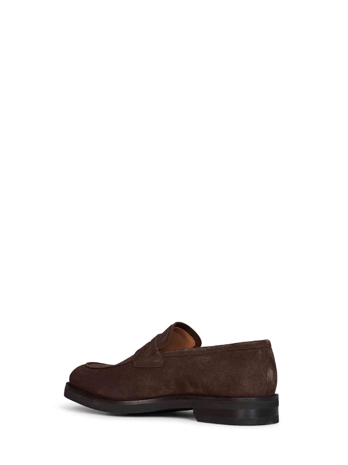 Ferragamo Men Bark Brown Suede Stefano Penny Loafers FERRAGAMO