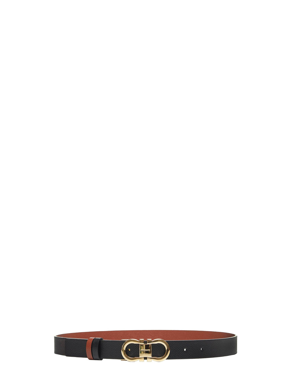Ferragamo Women Black Reversible Gancini Belt FERRAGAMO