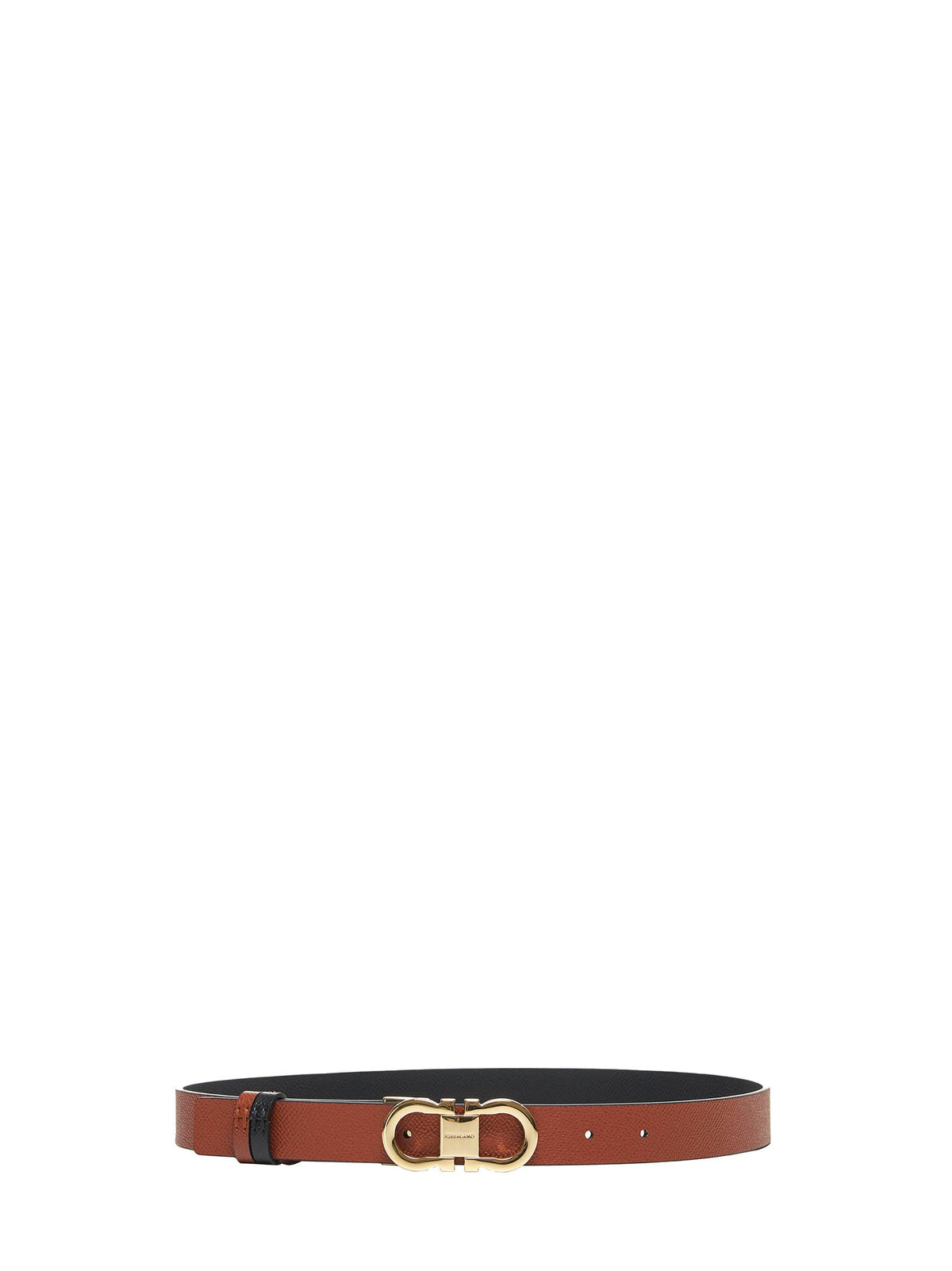 Ferragamo Women Black Reversible Gancini Belt FERRAGAMO