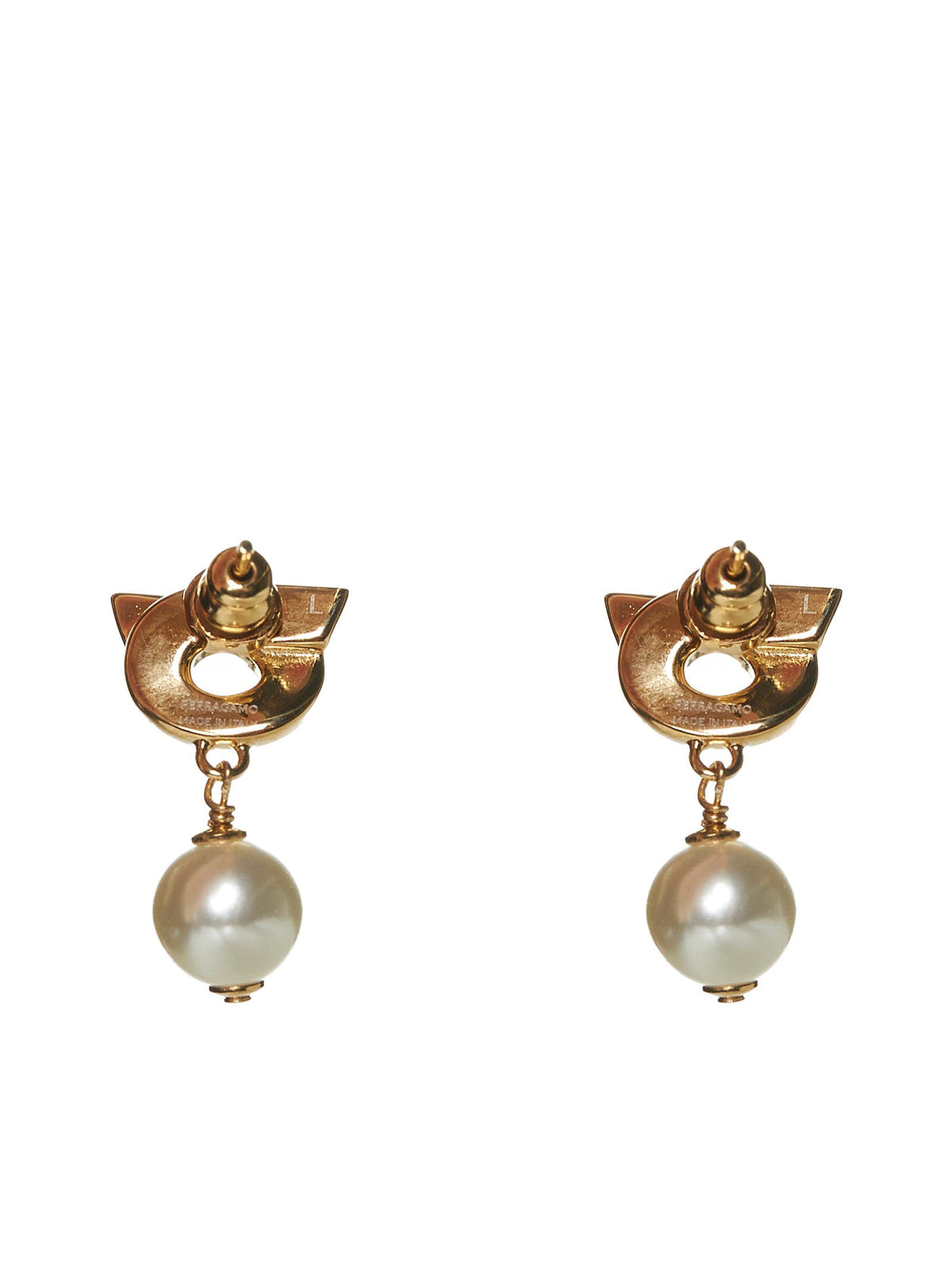 Ferragamo Women Hook Earrings With Pearls Bijoux FERRAGAMO