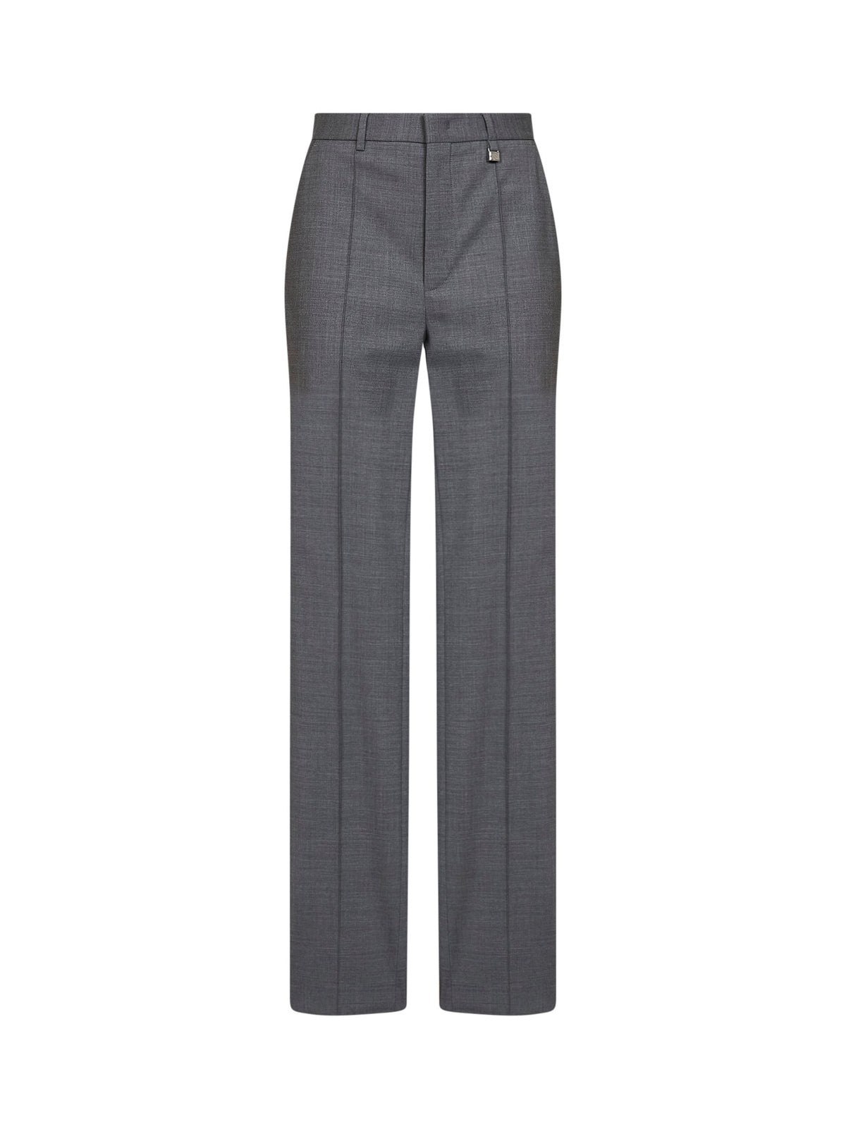 Giuseppe Di Morabito Women Dark Grey Virgin Wool Straight-Leg Tailored Trousers GIUSEPPE DI MORABITO