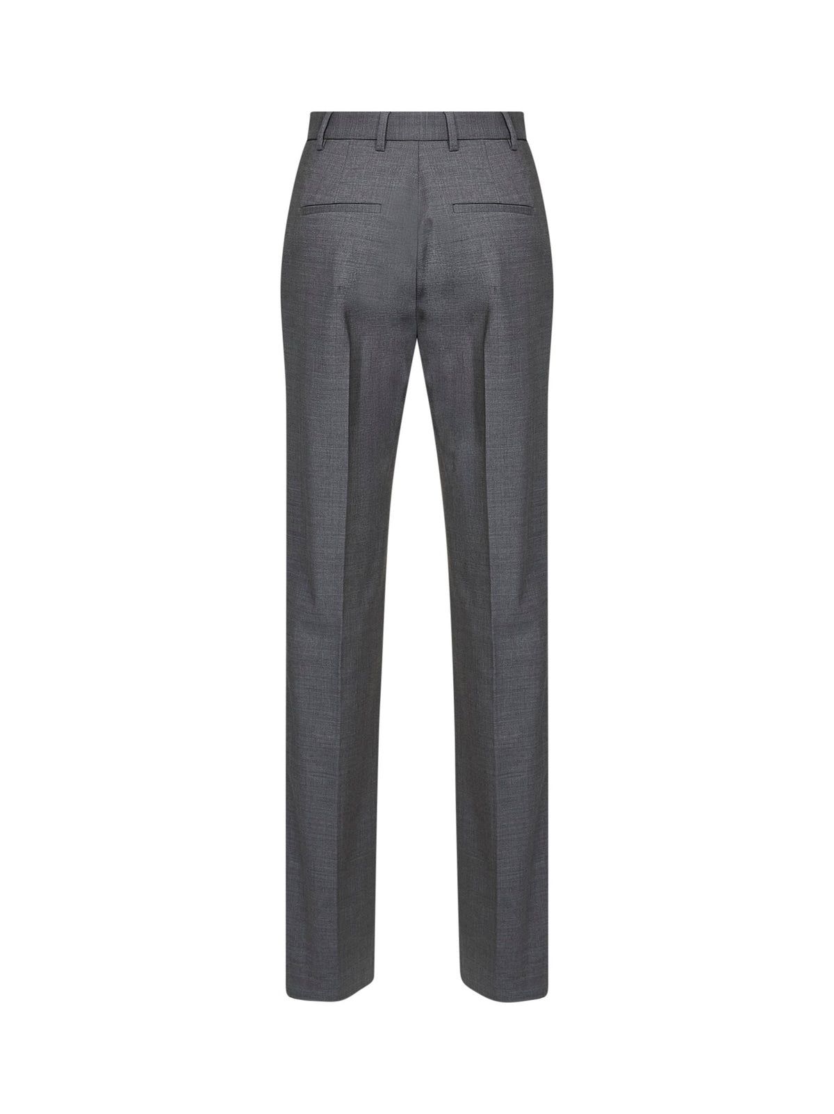 Giuseppe Di Morabito Women Dark Grey Virgin Wool Straight-Leg Tailored Trousers GIUSEPPE DI MORABITO