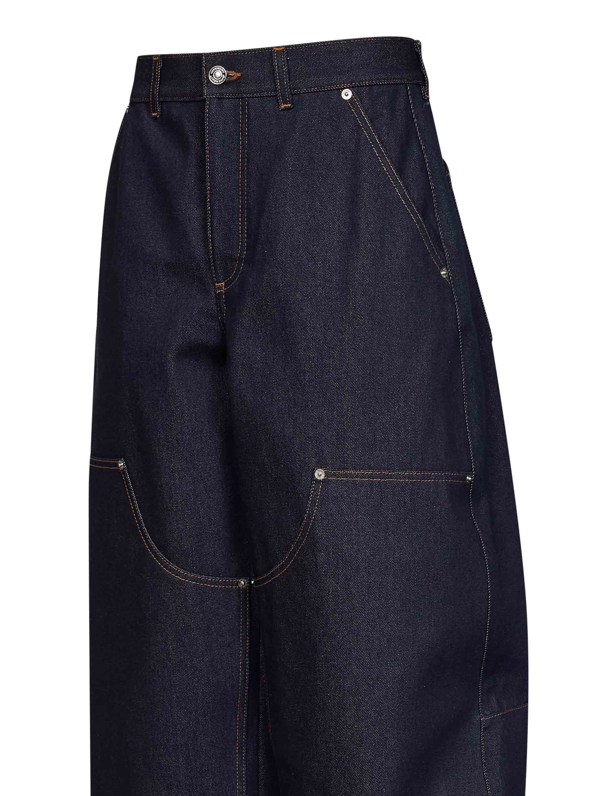 Givenchy Women Dark Blue Stretch Denim Cocoon Jeans GIVENCHY