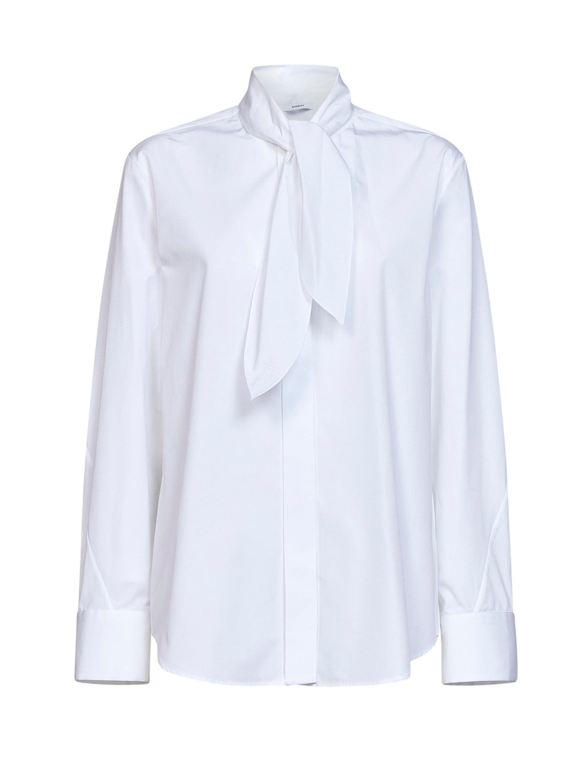 Givenchy Women White Poplin Cocoon Bow Shirt GIVENCHY