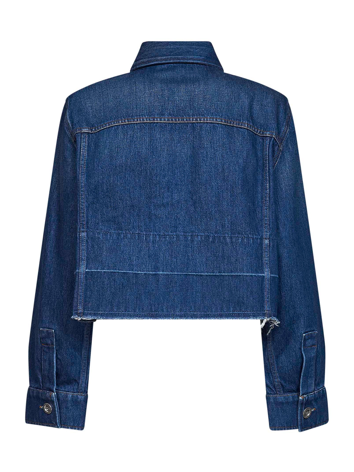 Givenchy Women Blue Cotton Denim Shirt GIVENCHY