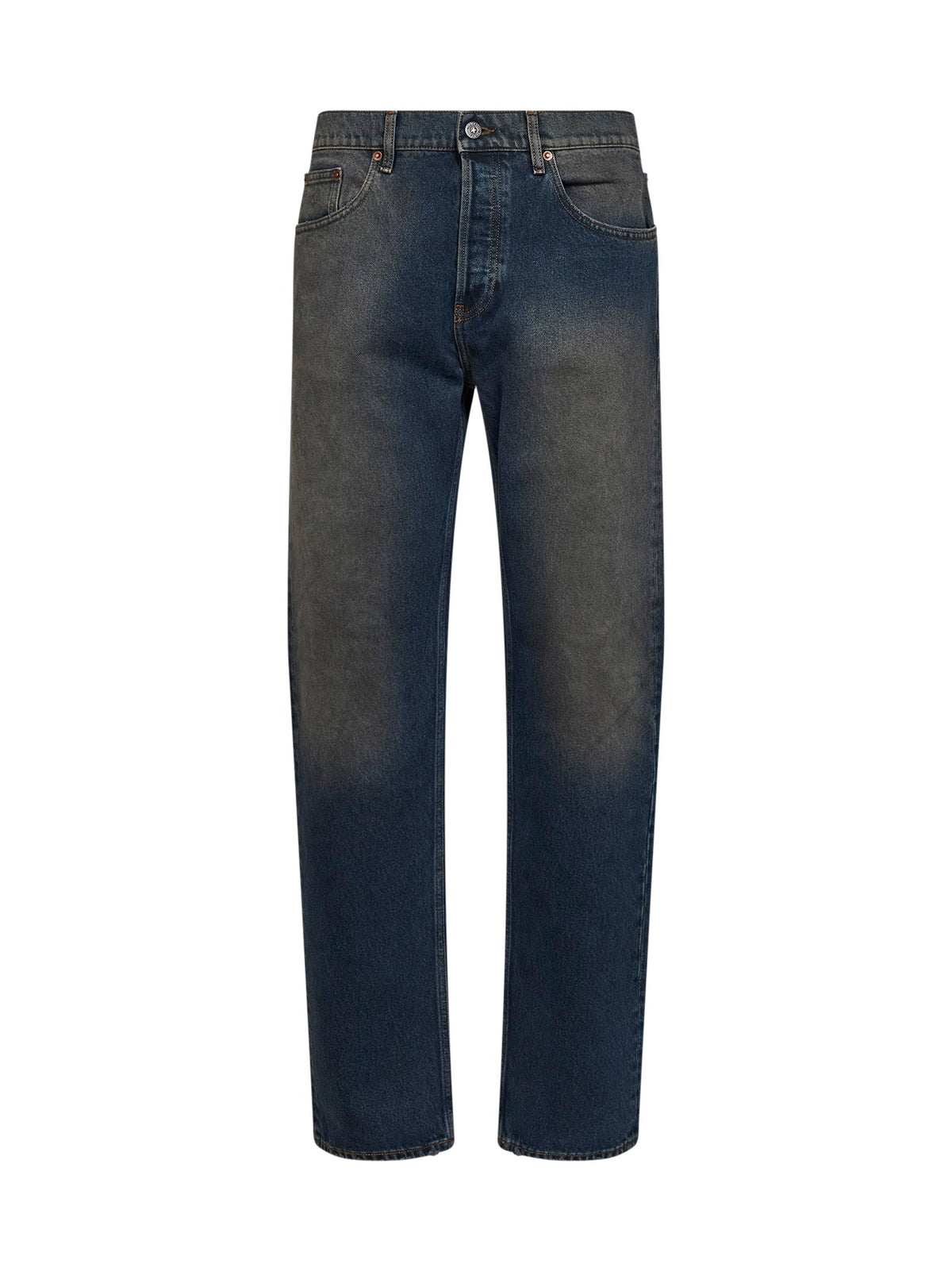 Golden Goose Men Blue Cotton Denim Journey Patrick Straight Jeans GOLDEN GOOSE