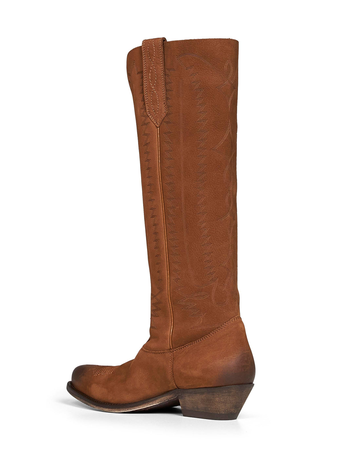 Golden Goose Women Brown Leather Wish Star Western Boots GOLDEN GOOSE