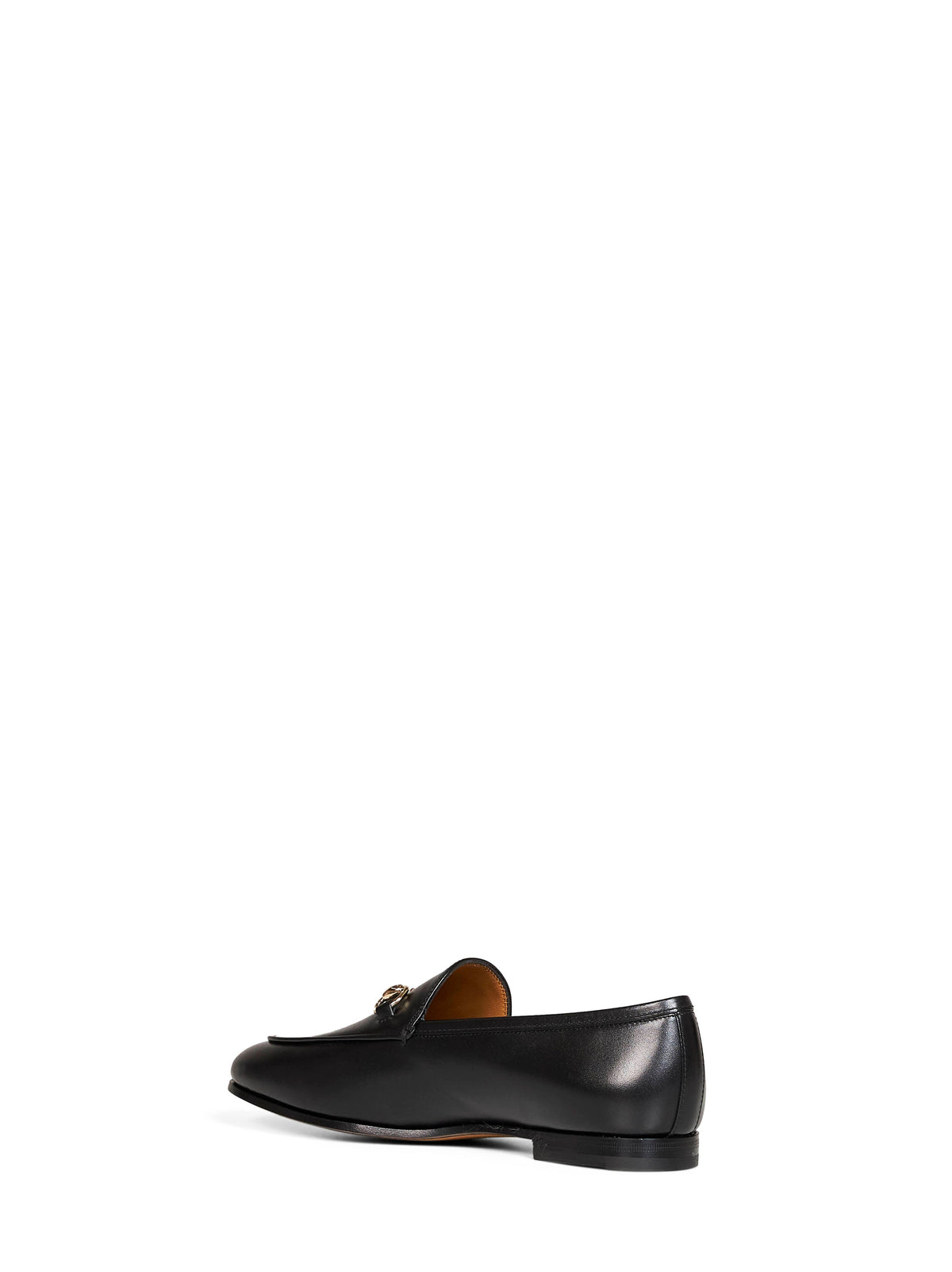 Gucci Women Black Leather Jordaan Horsebit Loafers GUCCI