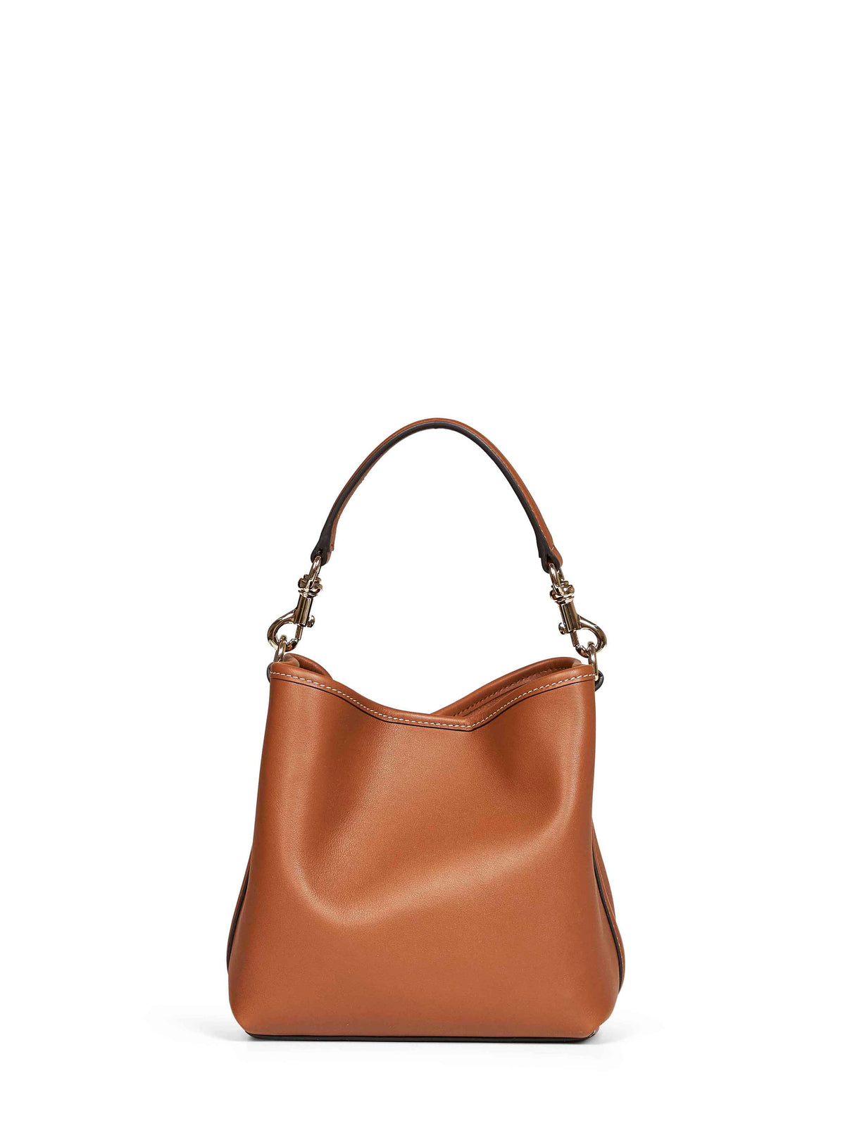 Gucci Women Brown Leather Logo Bucket Bag<Br/> GUCCI