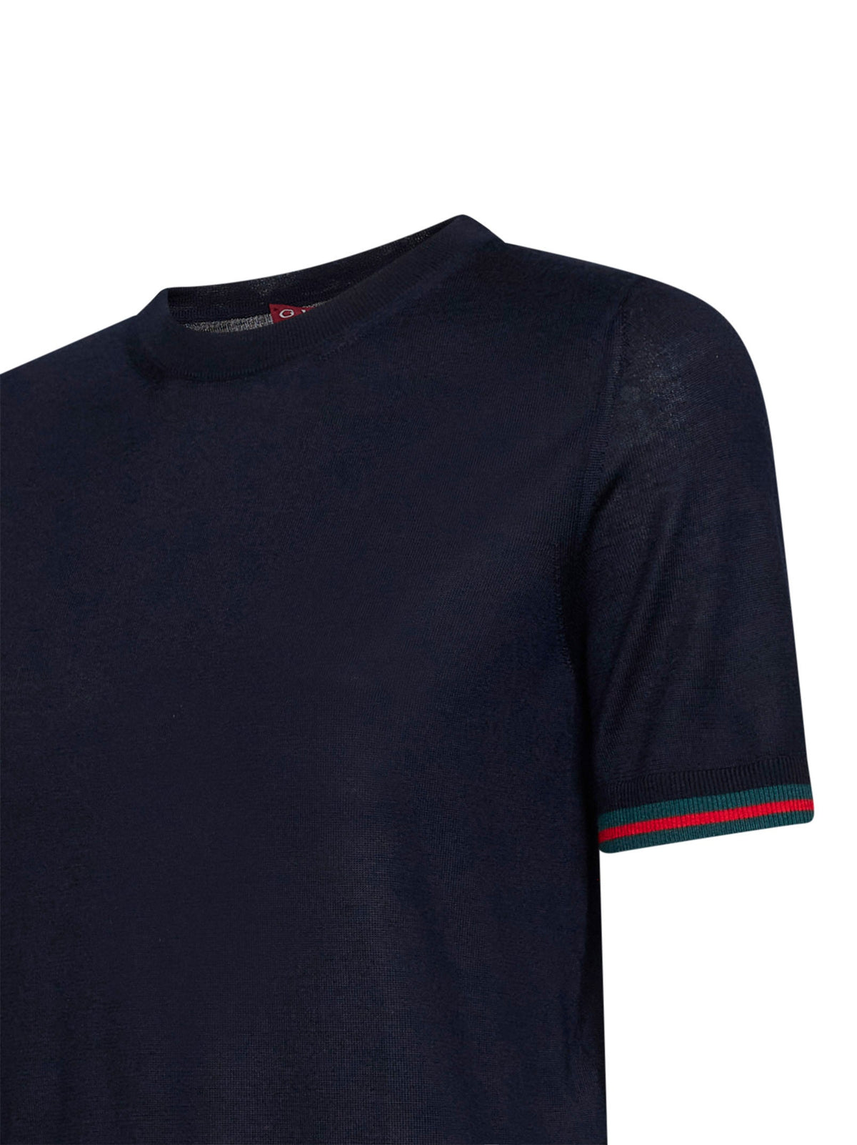Gucci Women Blue Cashmere Knitted Top GUCCI