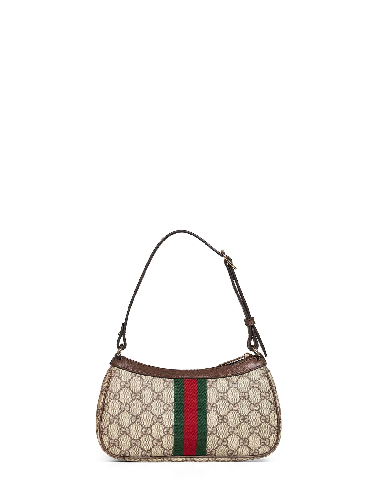 Gucci Women Beige And Dark Brown Ophidia Small Shoulder Bag GUCCI