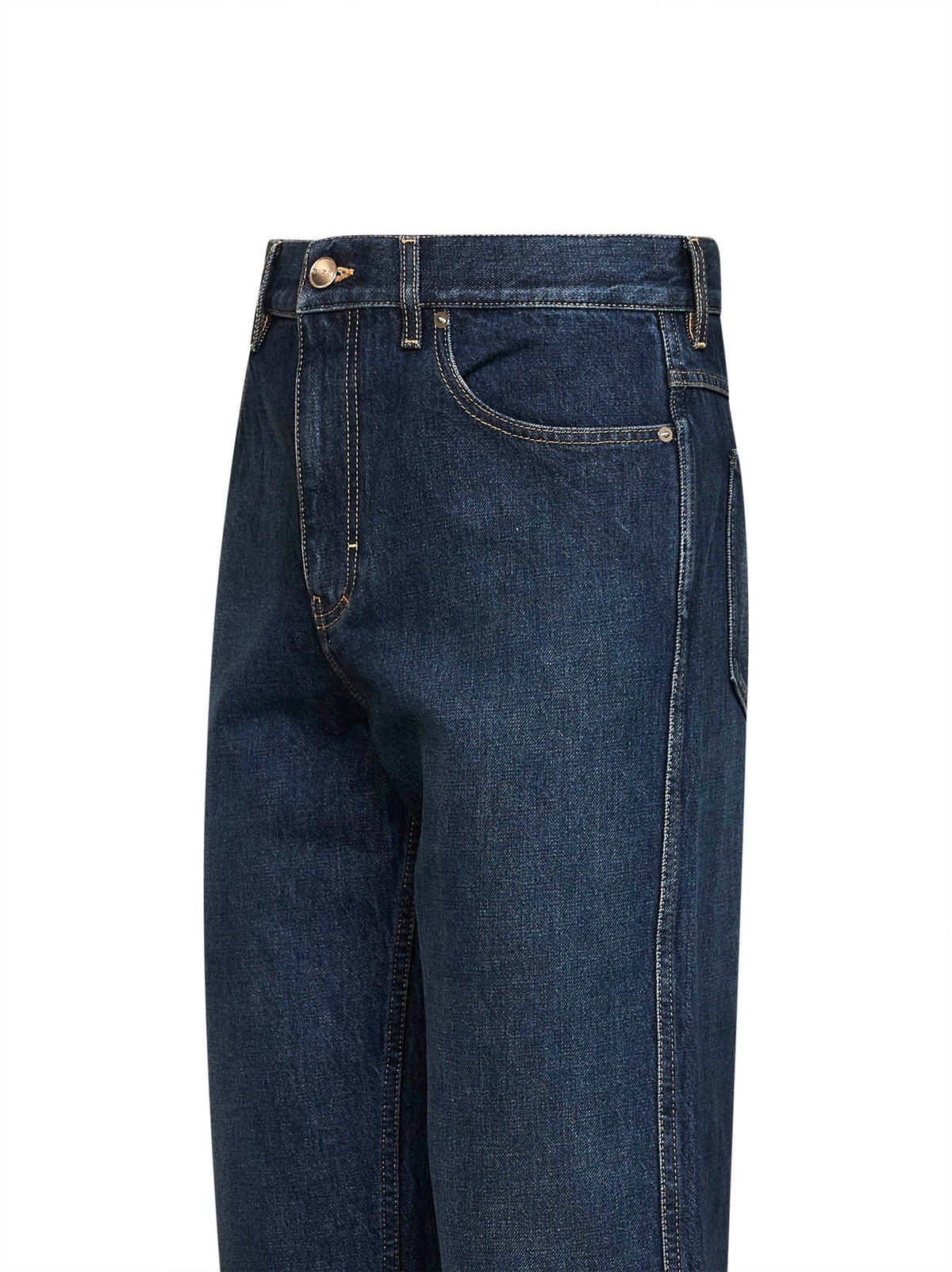 Gucci Men Blue Slim-Fit Cotton Denim Jeans GUCCI