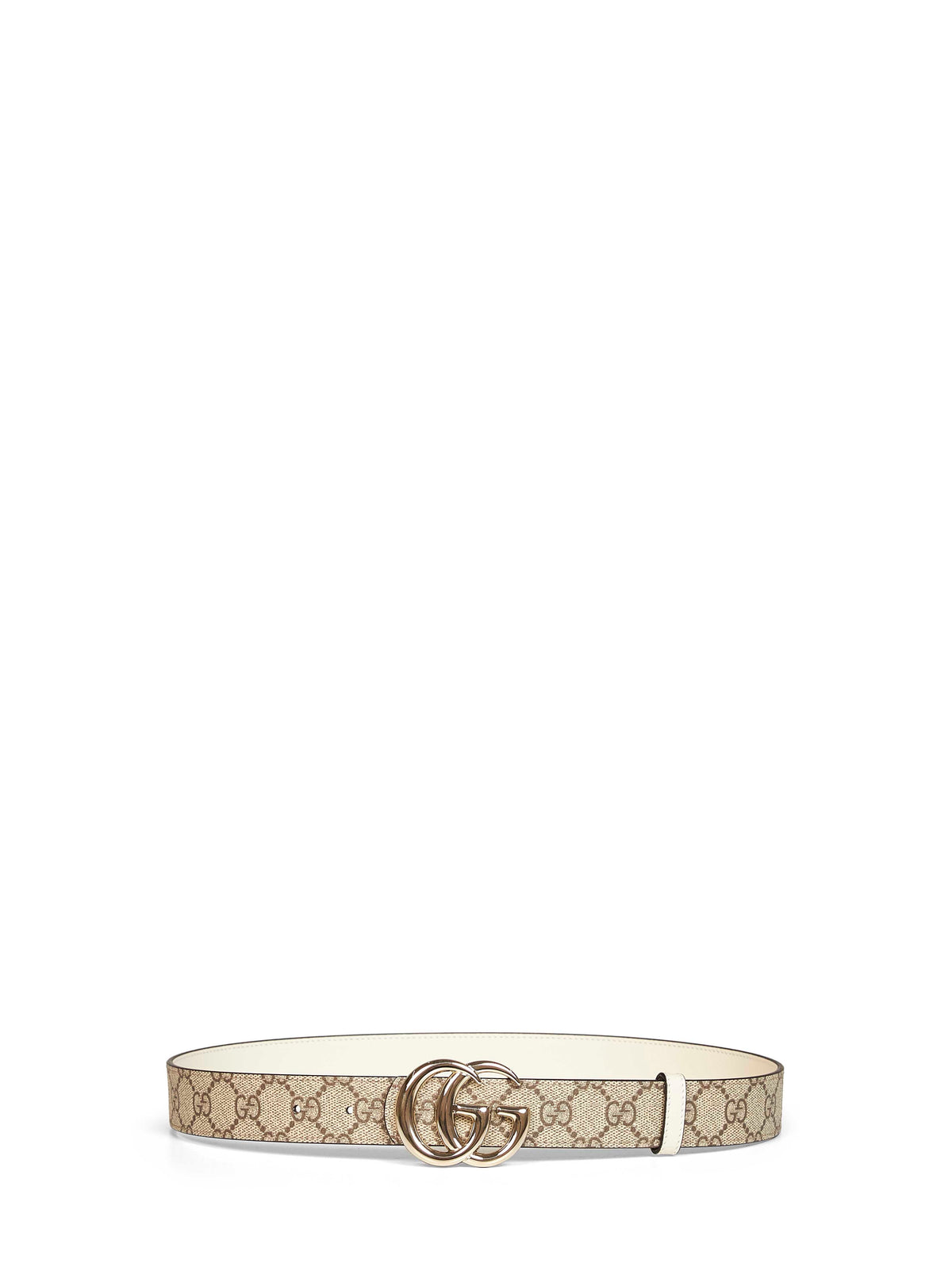 Gucci Women Beige "Gg Marmont" Reversible Belt <Br/> GUCCI