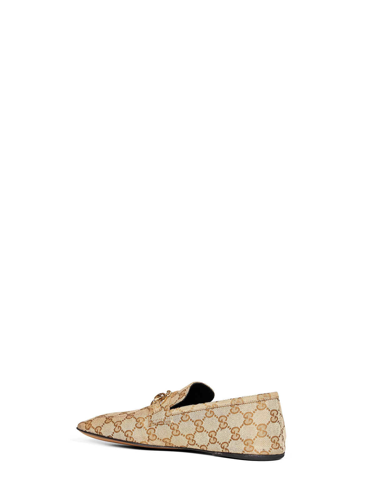 Gucci Women Beige Gg Canvas Horsebit Loafers GUCCI
