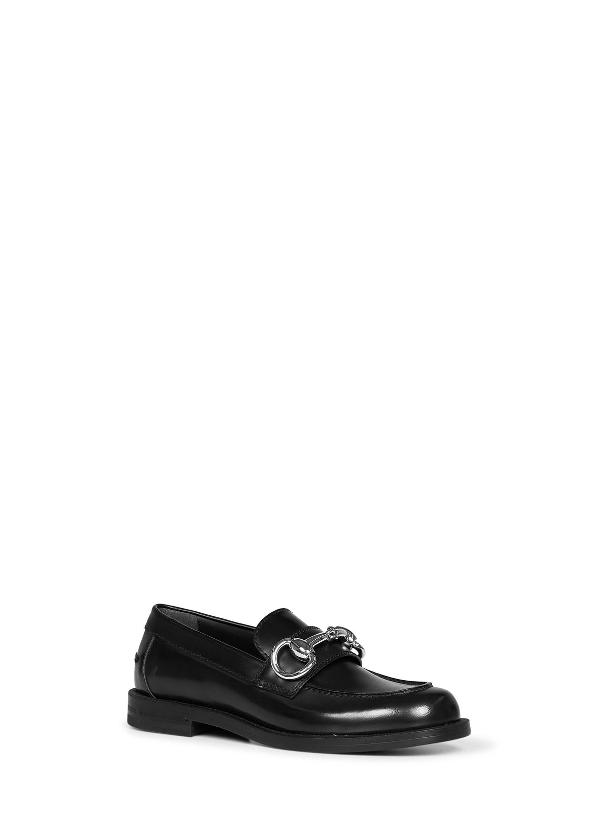 Gucci Women Black Boulevard Leather Penny Loafers GUCCI