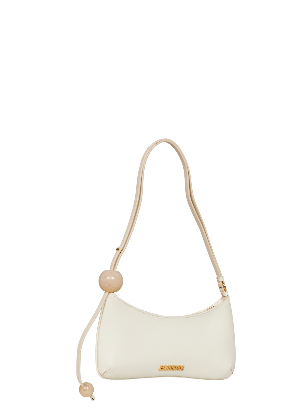 Jacquemus Women Ivory The Bisou Perle Beaded Shoulder Bag JACQUEMUS