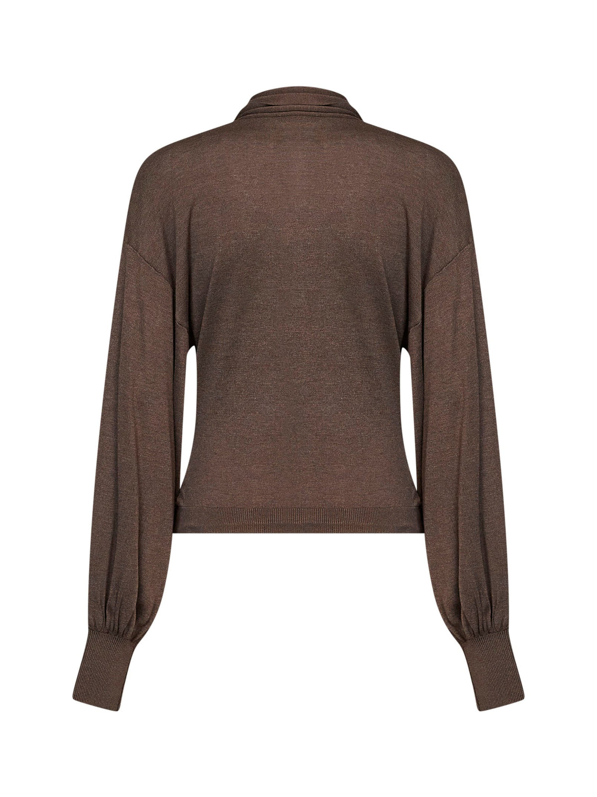 Jacquemus Women Brown Knit The Losange Cardigan With Scarf JACQUEMUS